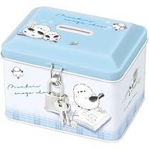 Amazon.co.jp: クラックス 貯金箱 カギ付缶バンク モチポポ ネコポポ